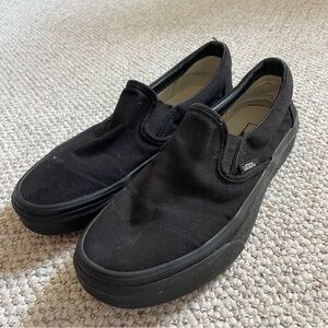 low top slip on vans - size 7